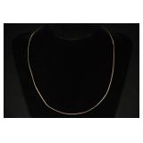 ITALIAN ROSE GOLD COLORED STERLING NECKALCE