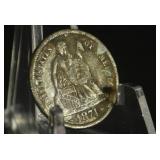 1874 SEATED LIBERTY SILVER DIME