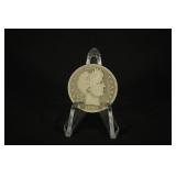 1900 BARBER QUARTER DOLLAR 90% SILVER
