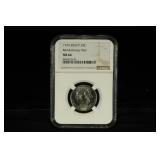 1776-2026 P 25C REVOLUTIONARY WAR MS66
