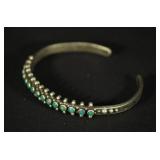 TURQUOISE AND STERLING CUFF