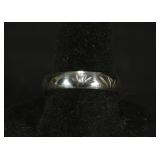 SOUTHWEST SILVERSMITH HAND STAMPED STERLING RING