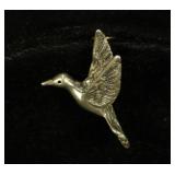 STERLING DOVE PENDANT