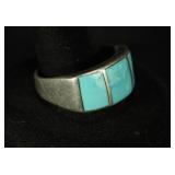 INLAID TURQUOISE RING
