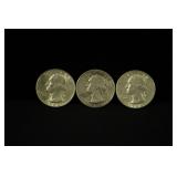 WASHINGTON QUARTERS .504 OZ SILVER