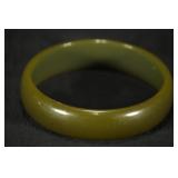 Vintage Bakelite Bangle ï¿½ Olive Green