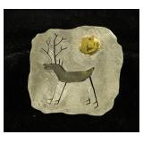 BILL HEATH STERLING ARTIST BROOCH