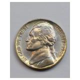 Mint State Rainbow Toned 1944-D Jefferson Nickel