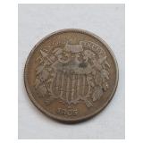 1865 2 Cent Piece