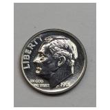 Silver 1961 Proof Roosevelt Dime