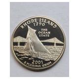 2001-S Clad Proof Washington Quarter