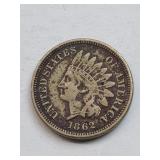 Full Liberty 1862 Indian Head Penny