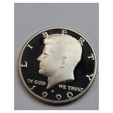 1990-S Clad Proof Kennedy Half Dollar