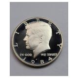 1984-S Clad Proof Kennedy Half Dollar