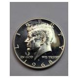 Silver 1968-S Proof Kennedy Half Dollar