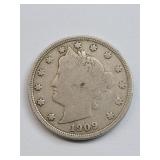 Partial Liberty 1909 V-Nickel