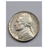 BU Silver 1944 Jefferson Nickel