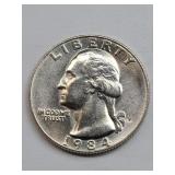 Mint State 1984 Washington Quarter