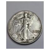 Higher Grade Silver 1942-D Walking Liberty Half Do