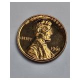 1961 Proof Lincoln Penny