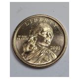 Mint State 2001-D Sacagawea Dollar