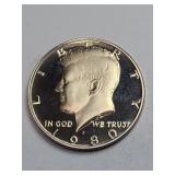 1980-S Clad Proof Kennedy Half Dollar
