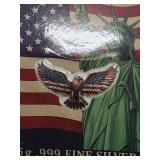 5 Gram .999 Eagle Shaped Fine Silver Bar