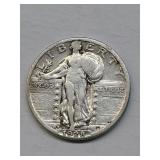 Silver Higher Grade 1928-D Standing Liberty Quarte