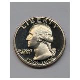 Bicentennial 1976-S Clad Proof Washington Quarter