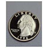 1996-S Clad Proof Washington Quarter