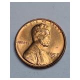 Mint State 1957-D Wheat Penny