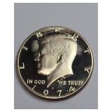 1974-S Clad Proof Kennedy Half Dollar