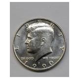 BU 1990 Kennedy Half Dollar