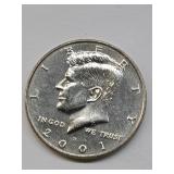 BU 2001-D Kennedy Half Dollar