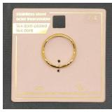 Stainless Steel 14k Gold Platted Ring Size 8