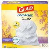 100ct Glad ForceFlex Tall Trash Bags 13gal