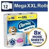 12 Mega Rolls Charmin Ultra Soft Toilet Paper