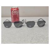2pk Metal Frame Aviator Sunglasses