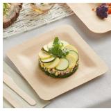 25pk EcoChoice Compostable Bamboo Plate 7in