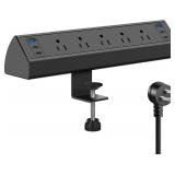 Jgstkcity Desk Clamp Power Strip, USB-C 40W