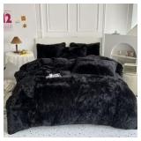 King Comforter Set, Faux Fur