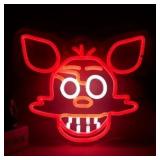 AHlove LED Neon Fanf Foxy Sign 12.2x10.59in