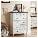 6-Drawer Farmhouse Dresser 31.5x15.75x44in