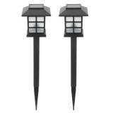 6pk Solar Stake Lights 15in