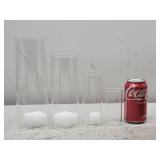 4pc Set Staggered Glass Vase