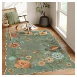 4x6ft Moynesa Floral Rug