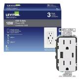 3pk Decora White 15A USB Duplex Outlet