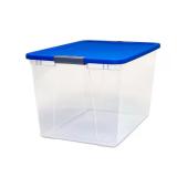 2pk Clear Latching Lid Container 64qt
