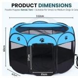 Foldable Pet Playpen 60x112cm