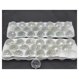 40pc Glass Decorative Ornaments 2in